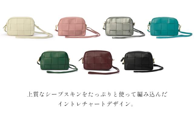 ショルダーバッグ レディース 本革 ブランド 2way レザーバッグ ポーチ 小物入れ 革 斜めがけ 本革バッグ レディースバッグ ショルダー ミニ 軽い 高見え 羊革 シープ mieno 4FB (07000679r)_1