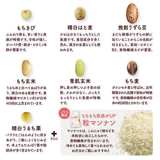 雑穀米 国産 選べる未来雑穀21+マンナン2.4kg(400g×6) 無添加