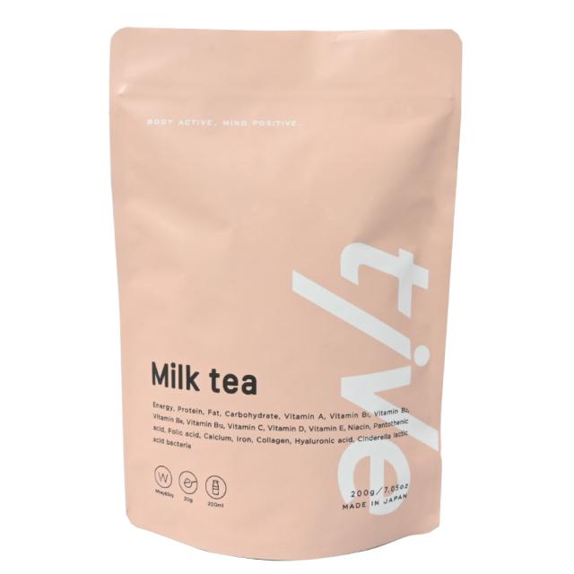 ミルクティー味新登場】プロテイン tive 200g 人工甘味料不使用 ホエイ