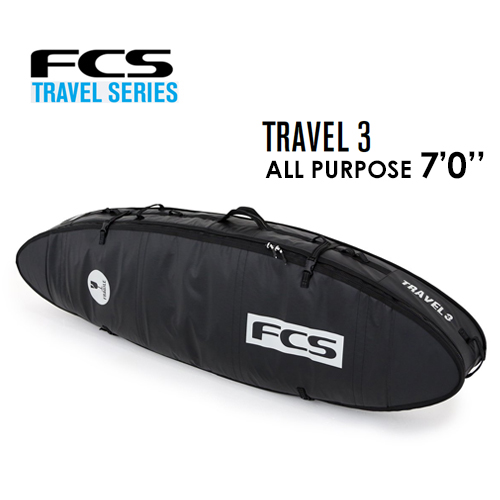 送料無料 FCS エフシーエス サーフボード トリプルケース ハードケース トラベルシリーズ 旅行●TRAVEL 3 ALL PURPOSE 7’0’’の通販は