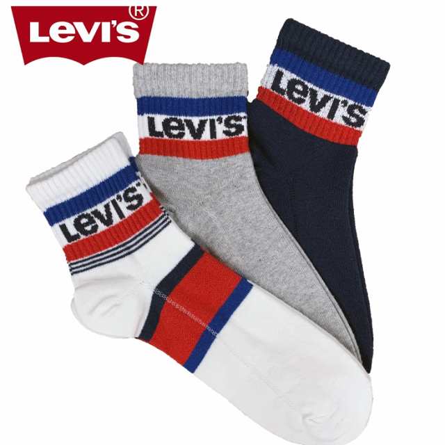 Levis リーバイス 3pメンズソックス 靴下 Qtﾉﾝﾊﾟｲﾙ Size 25 27 181の通販はau Pay マーケット Complete