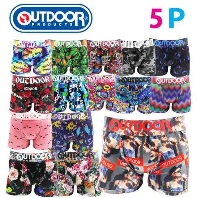 Out5枚メンズ ボクサーパンツ Outdoor 太ゴム限定 5枚組福袋 送料無料 アウトドア 下着 派手 ツルツル M L Ll オリジナルの通販はau Pay マーケット Complete