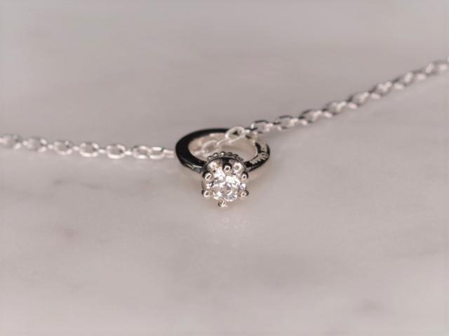 誕生石 クラウン ベビーリング ネックレス CLOVER GLASS Crown Baby Ring Pendant CGP-06 シルバー925 ペンダント レディース 誕生日 母の日 ギフト プレゼント 出産祝い_2