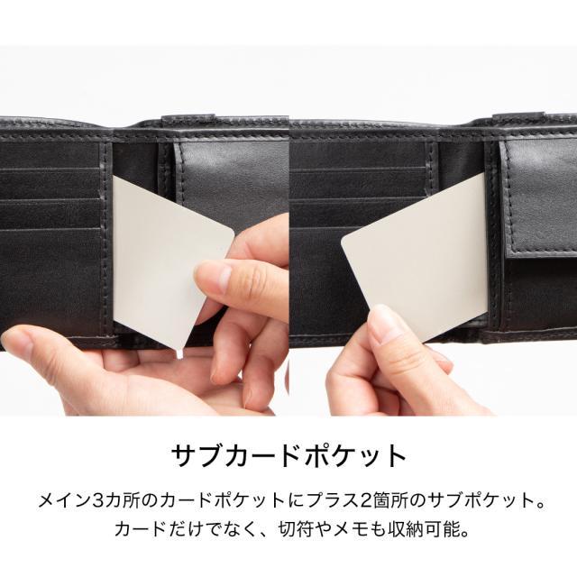 父の日ギフト】 デグナー 2つ折りレザーウォレット W-119 Leather