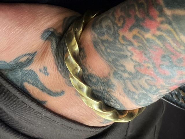 シリーエッセンス silly essence ツイストヘビーバングル twisted heavy bangle brass sebn-0010 メンズ レディース_4