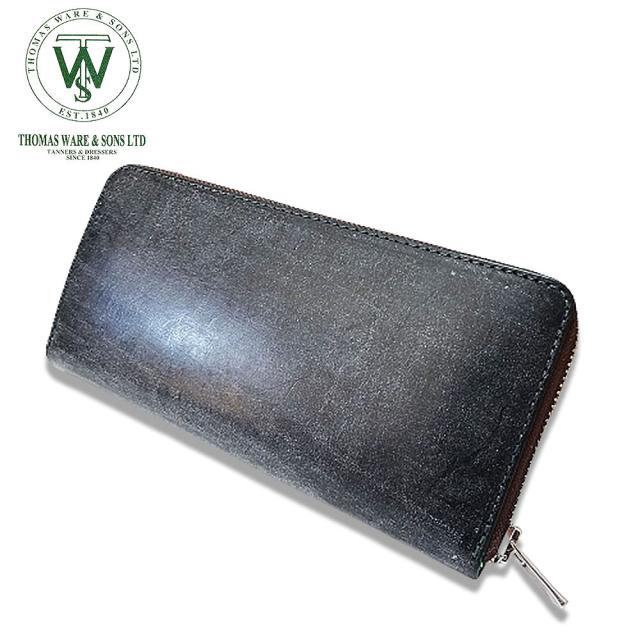 送料無料】 トーマスウェア社製 ブライドルレザー ラウンドジップ