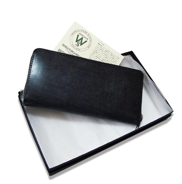 新品未使用 トーマスウェア社 ブライドル レザー 二つ折りラウンドジップ 日本製 送料無料】 トーマスウェア社製 ブライドルレザー ラウンドジップ