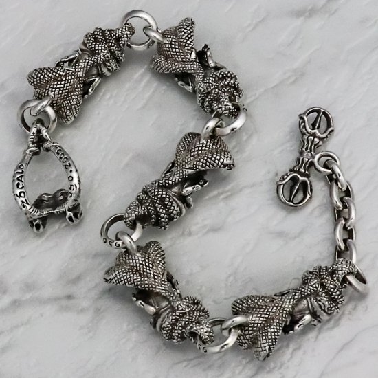 ZOCALO（ソカロ）3ヘッド・コブラ・ガネーシャ・ブレスレット 送料無料】 ZOCALO ソカロ 3ヘッド・コブラ・ガネーシャ・ブレスレット