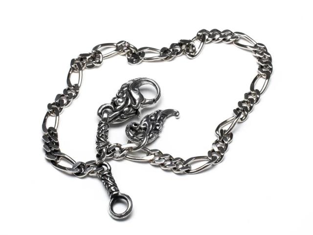 【送料無料】 ZOCALO ソカロ アイビー・オブ・フレイム・チャームロック・ブレスレット CHARM LOCK BRACELET : IVY OF FLAME : FIGARO 19cm 20cm ZBLS-0029 シンプル ブレスレット メンズ レディース_2