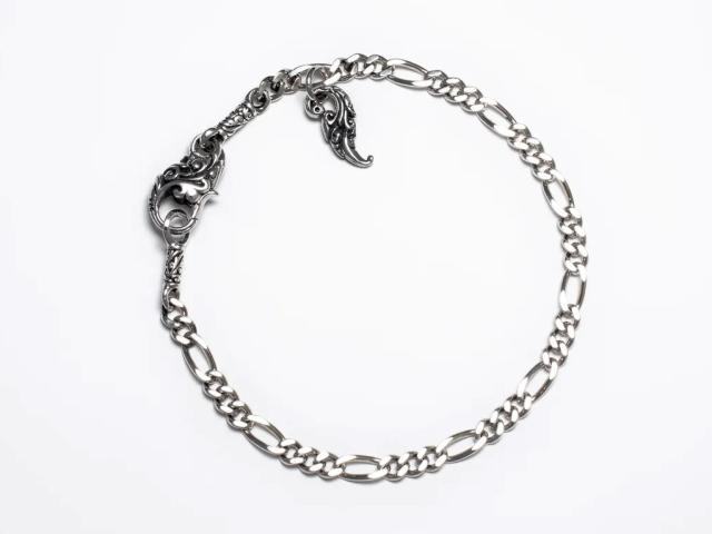 【送料無料】 ZOCALO ソカロ アイビー・オブ・フレイム・チャームロック・ブレスレット CHARM LOCK BRACELET : IVY OF FLAME : FIGARO 19cm 20cm ZBLS-0029 シンプル ブレスレット メンズ レディース_4