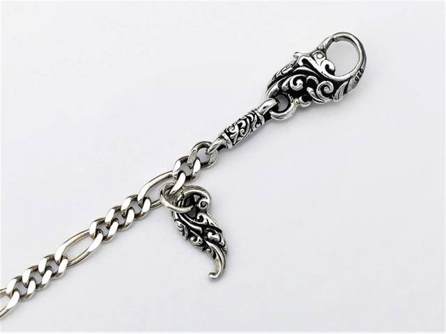 【送料無料】 ZOCALO ソカロ アイビー・オブ・フレイム・チャームロック・ブレスレット CHARM LOCK BRACELET : IVY OF FLAME : FIGARO 19cm 20cm ZBLS-0029 シンプル ブレスレット メンズ レディース_7