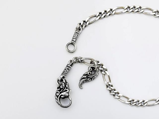 【送料無料】 ZOCALO ソカロ アイビー・オブ・フレイム・チャームロック・ブレスレット CHARM LOCK BRACELET : IVY OF FLAME : FIGARO 19cm 20cm ZBLS-0029 シンプル ブレスレット メンズ レディース_8
