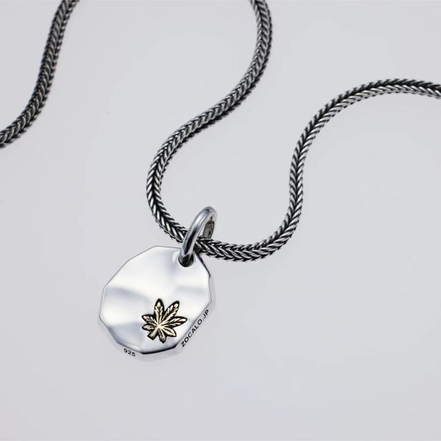 【送料無料】ZOCALO ソカロ  HAMMERED TEXTURE PLATE PENDANT（LEAF） 槌目プレートペンダント リーフ ZPDS-0119 ネックレス メンズ レディース_2