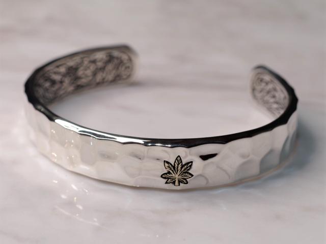 【送料無料】 ZOCALO ソカロ 鎚目 バングル リーフ HAMMERED TEXTURE BANGLE LEAF ZBAS-0022 シンプル ブレスレット メンズ レディース_6
