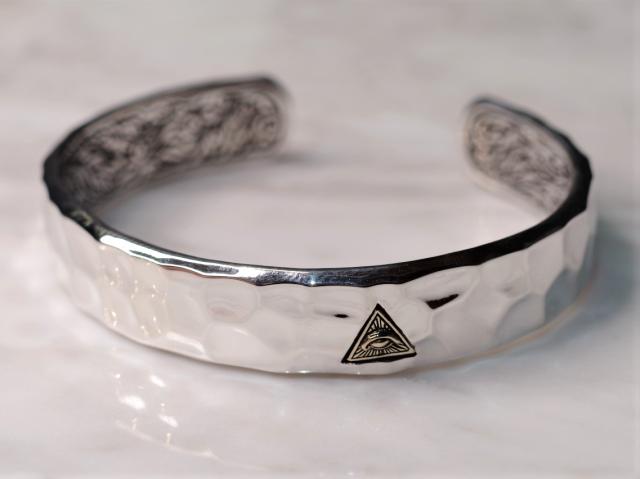 【送料無料】 ZOCALO ソカロ 槌目バングル アイ・オブ・プロビデンス HAMMERED TEXTURE BANGLE EYE OF PROVIDENCE ZBAS-0023 シンプル ブレスレット メンズ レディース_6
