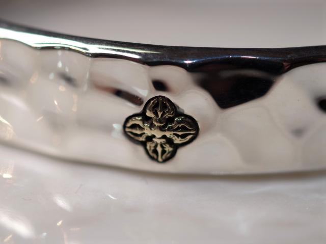 【送料無料】 ZOCALO ソカロ 槌目バングル ダブルドージェ HAMMERED TEXTURE BANGLE DOUBLE DORJE ZBAS-0024 シンプル ブレスレット メンズ レディース_1