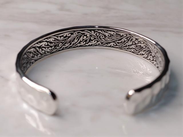 【送料無料】 ZOCALO ソカロ 槌目バングル ダブルドージェ HAMMERED TEXTURE BANGLE DOUBLE DORJE ZBAS-0024 シンプル ブレスレット メンズ レディース_3
