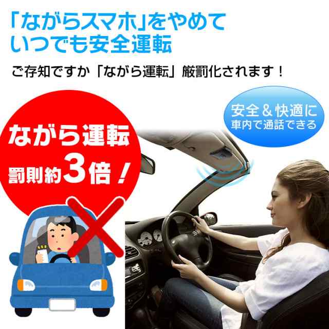 定形外送料無料 ハンズフリー Bluetooth 車載 通話 ワイヤレスフォン ワイヤレススピーカー Bluetooth5 0 技適認証済の通販はau Pay マーケット お得なクーポン有 Car快適空間