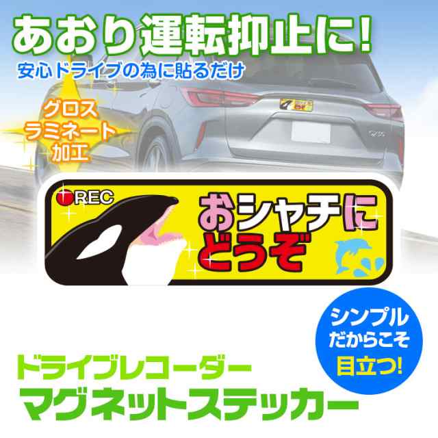 定形外送料無料 アニマルドライブレコーダーステッカー マグネットステッカー シャチ あおり運転 危険運転 トラブル 防止 録画中 磁石の通販はau Pay マーケット 13日は三太郎の日 クーポン有 Car快適空間