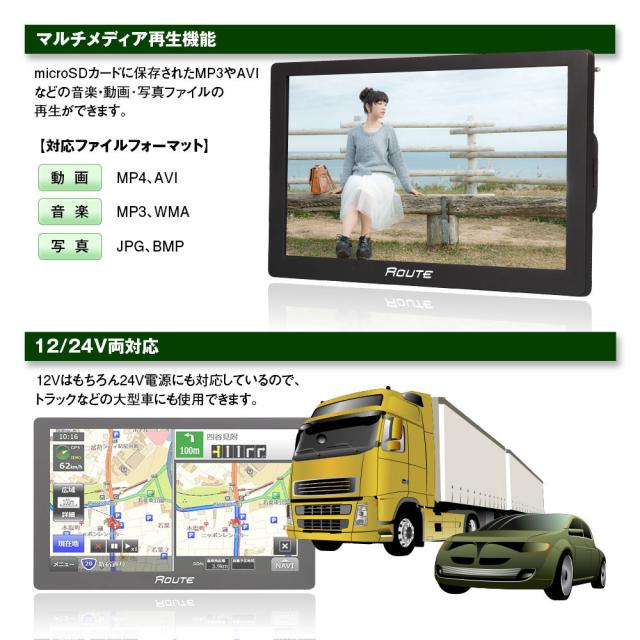2026年最新地図搭載 ポータブルナビ 9インチ ナビゲーション カーナビ