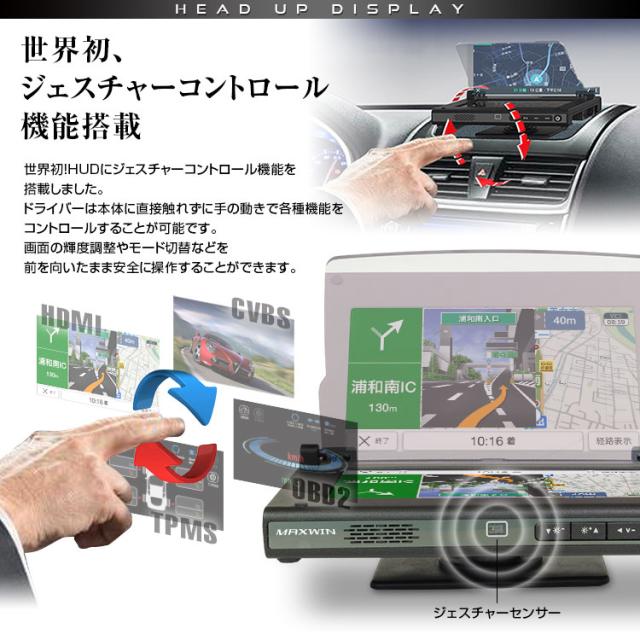 ヘッドアップディスプレイ ヘッドアップディスプレー ジェスチャー コントロール 車載 Iphone Androidの通販はau Pay マーケット 全品3 ポイント還元 クーポン有 Car快適空間