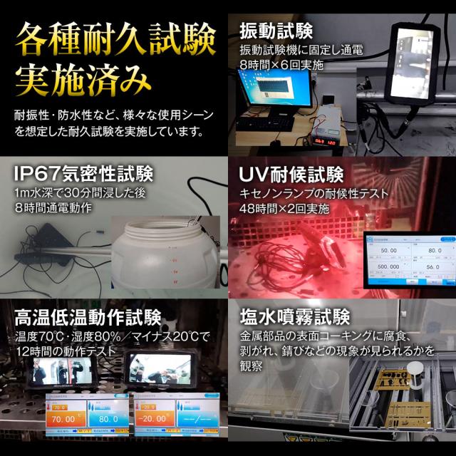 バイク用 180°カメラ ディスプレイオーディオ CarPlay Android Auto 対応 5インチ スマートモニター バイクナビ USB_4