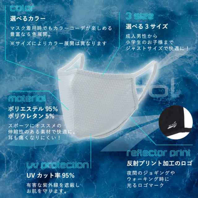 冷感マスク 洗える スポーツ（Lサイズ）UVカット 吸汗 速乾 日焼け ALL COOL AC-MASK001L/003L 全6カラーの通販はau  PAY マーケット - SUNGLASS HOUSE -サングラスハウス-