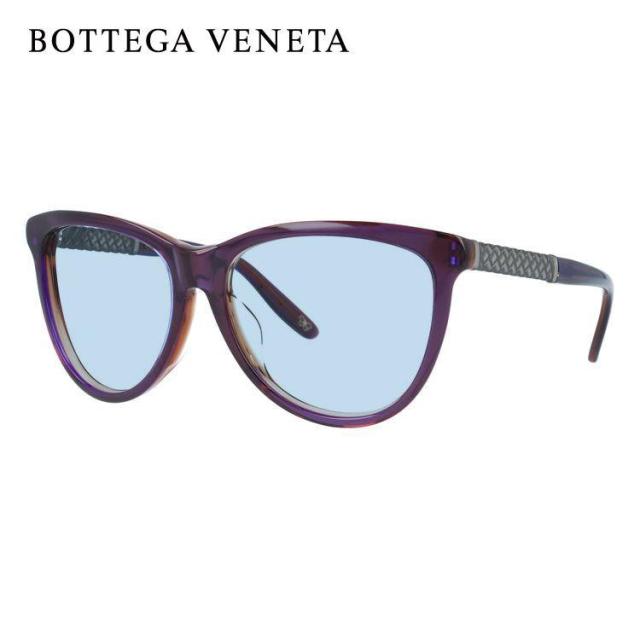 ボッテガヴェネタ ライトカラー サングラス BOTTEGA VENETA B.V.251FS F35/J8 56（PURP ANTSILV） パープル ブラウン/パープルグラデーション アジアンフィット 薄い色 オシャレ ドライブ レジャー 男女兼用