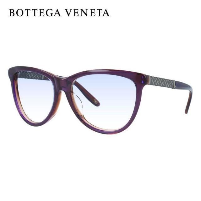 ボッテガヴェネタ ライトカラー サングラス BOTTEGA VENETA B.V.251FS F35/J8 56（PURP ANTSILV） パープル ブラウン/パープルグラデーション アジアンフィット 薄い色 オシャレ ドライブ レジャー 男女兼用