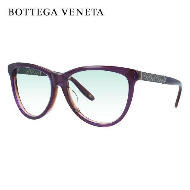 ボッテガヴェネタ ライトカラー サングラス BOTTEGA VENETA B.V.251FS F35/J8 56（PURP ANTSILV） パープル ブラウン/パープルグラデーション アジアンフィット 薄い色 オシャレ ドライブ レジャー 男女兼用
