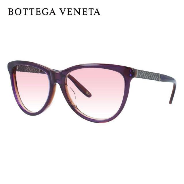 ボッテガヴェネタ ライトカラー サングラス BOTTEGA VENETA B.V.251FS F35/J8 56（PURP ANTSILV） パープル ブラウン/パープルグラデーション アジアンフィット 薄い色 オシャレ ドライブ レジャー 男女兼用