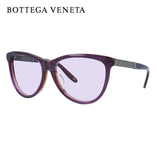 ボッテガヴェネタ ライトカラー サングラス BOTTEGA VENETA B.V.251FS F35/J8 56（PURP ANTSILV） パープル ブラウン/パープルグラデーション アジアンフィット 薄い色 オシャレ ドライブ レジャー 男女兼用