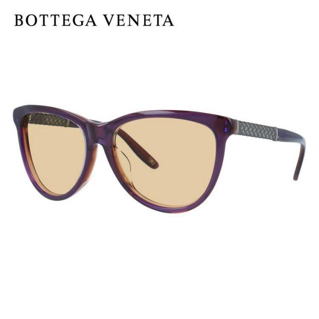 ボッテガヴェネタ ライトカラー サングラス BOTTEGA VENETA B.V.251FS F35/J8 56（PURP ANTSILV） パープル ブラウン/パープルグラデーション アジアンフィット 薄い色 オシャレ ドライブ レジャー 男女兼用