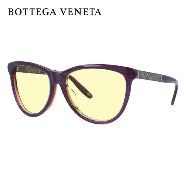 ボッテガヴェネタ ライトカラー サングラス BOTTEGA VENETA B.V.251FS F35/J8 56（PURP ANTSILV） パープル ブラウン/パープルグラデーション アジアンフィット 薄い色 オシャレ ドライブ レジャー 男女兼用