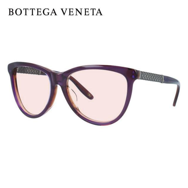 ボッテガヴェネタ ライトカラー サングラス BOTTEGA VENETA B.V.251FS F35/J8 56（PURP ANTSILV） パープル ブラウン/パープルグラデーション アジアンフィット 薄い色 オシャレ ドライブ レジャー 男女兼用