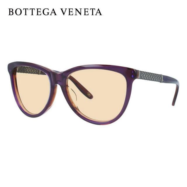 ボッテガヴェネタ ライトカラー サングラス BOTTEGA VENETA B.V.251FS F35/J8 56（PURP ANTSILV） パープル ブラウン/パープルグラデーション アジアンフィット 薄い色 オシャレ ドライブ レジャー 男女兼用