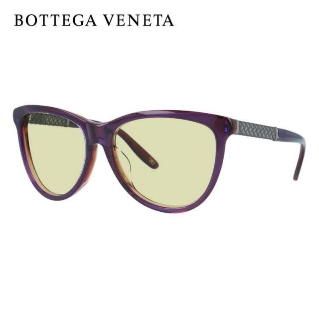 ボッテガヴェネタ ライトカラー サングラス BOTTEGA VENETA B.V.251FS F35/J8 56（PURP ANTSILV） パープル ブラウン/パープルグラデーション アジアンフィット 薄い色 オシャレ ドライブ レジャー 男女兼用