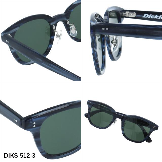 ディッキーズ サングラス 偏光サングラス アジアンフィット 調整可能ノーズパッド Dickies DIKS 512 51 全3カラー ウェリントン ユニセックス メンズ レディース_6