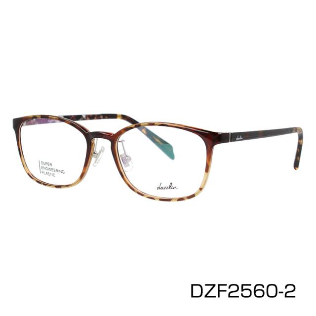 ダズリン メガネフレーム スクエア型 伊達メガネ アジアンフィット
