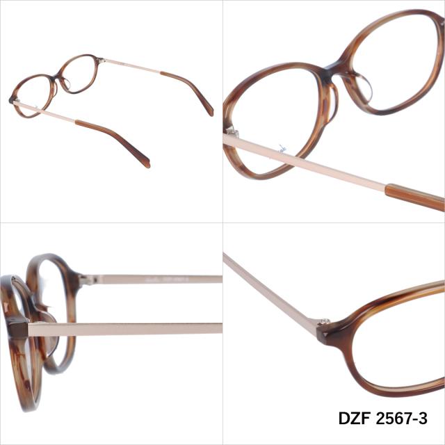 ダズリン メガネフレーム オーバル型 伊達メガネ 伊達メガネ アジアン