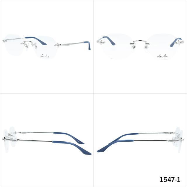 ダズリン メガネフレーム 伊達メガネ dazzlin DZF 1547 48 ヘキサゴン