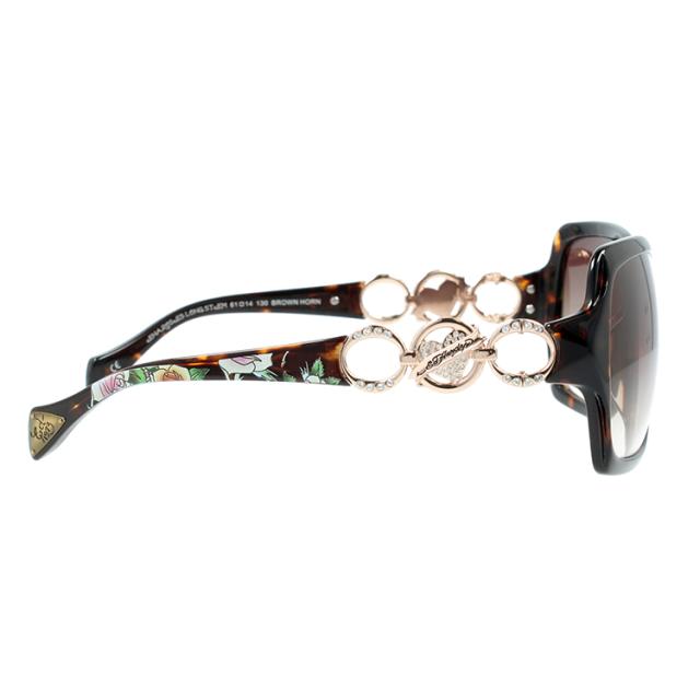 エドハーディー サングラス EdHardy ローズロングステム ROSES LONG STEM ブラウンホーン/ブラウングラデーション メンズ レディース_5