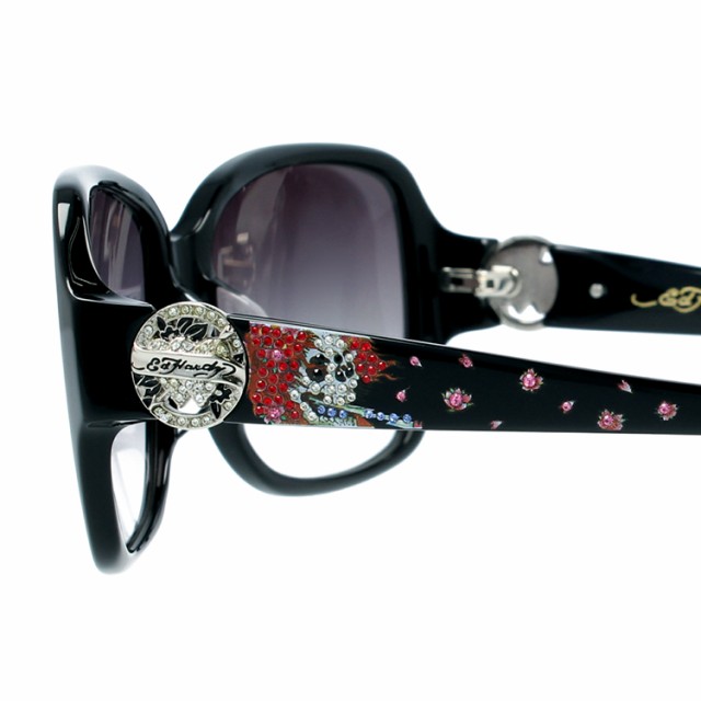 エドハーディー サングラス EdHardy ビューティフルゴースト BEAUTIFUL GHOST 2 BLACK メンズ レディース UVカット メガネの通販は