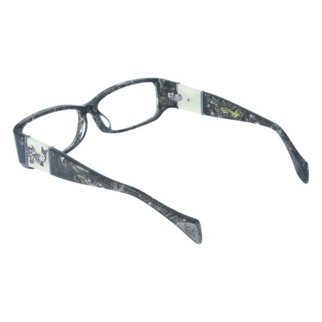 【訳あり】エドハーディー メガネフレーム 伊達メガネ EdHardy 眼鏡 EHOA006 4 BLACK HORN ブラックホーン メンズ レディース ダテメガネ 紫外線対策 訳あり】エドハーディー メガネフレーム 伊達メガネ EdHardy 眼鏡