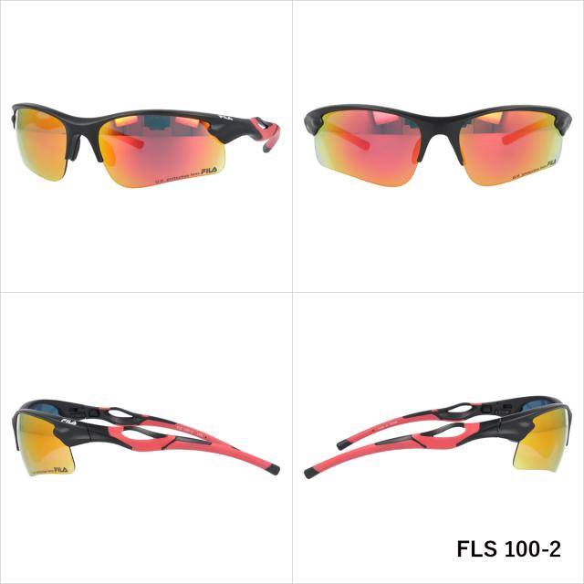 赤 スポーツサングラス ケース付き 100% R 赤 スポーツサングラス