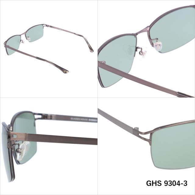サングラス GLASSES HOUSE グラスハウス GHS 9304 全3色 59サイズ アジアンフィット スクエア型 メンズ レディース UVカット 紫外線 対策 ブランド 眼鏡 メガネ アイウェア_6