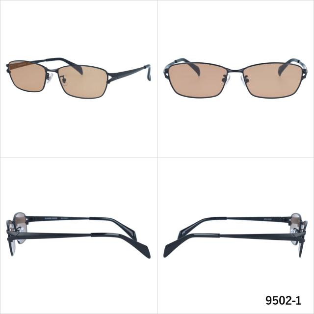 グラスハウス サングラス GLASSES HOUSE GHS 9502 58サイズ アジアンフィット（フルフィット） 調整可能ノーズパッド（クリングス） スクエア型 ユニセックス メンズ レディース_1