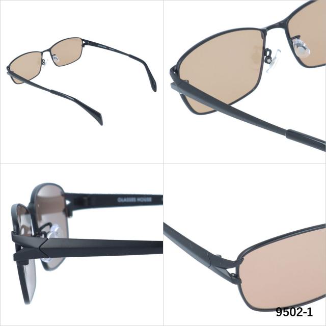 グラスハウス サングラス GLASSES HOUSE GHS 9502 58サイズ アジアンフィット（フルフィット） 調整可能ノーズパッド（クリングス） スクエア型 ユニセックス メンズ レディース_2