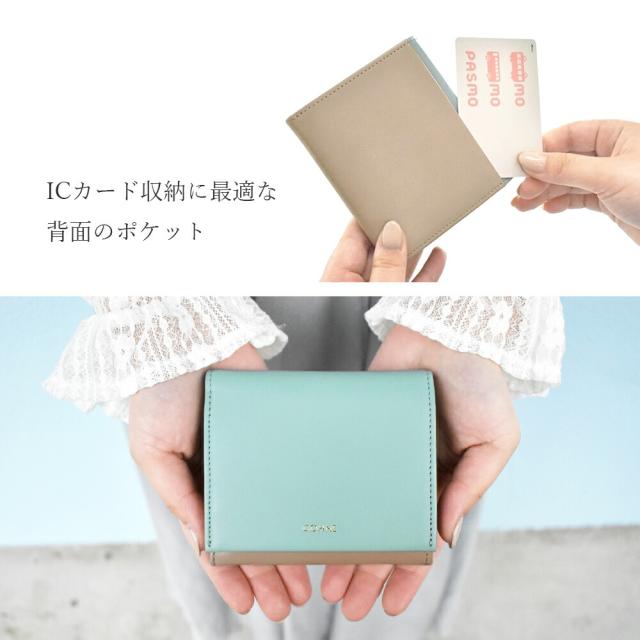 本革 日本製 GOHNE ゴーネ L1001-19A 全5カラー made in Tokyo ギャルソン財布 折り財布 コンパクト財布 ミニ財布 小銭入れ付き 牛革 リアルレザー 国産レザー バイカラー ツートーンカラー_8