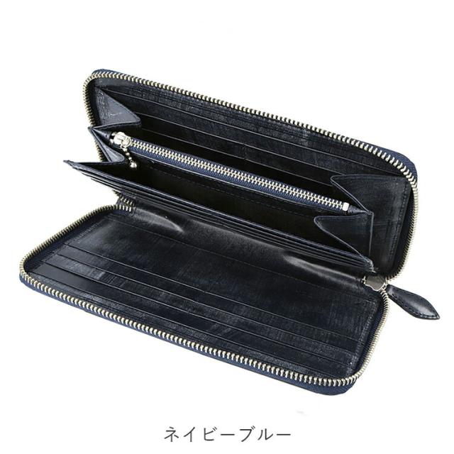 本革 日本製 GOHNE ゴーネ M1105-20A 全4カラー ロイヤルブラック チョコブラウン ネイビーブルー モスグリーン made in Tokyo ラウンドファスナー長財布 トラベルウォレット パスポートウォレット 小銭入れ付き 牛革 リアルレザー ブライドルレザー 通帳_3